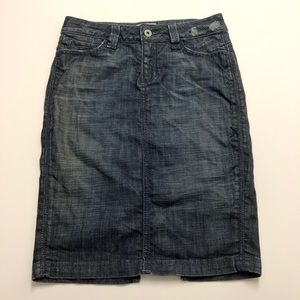 Antik Denim Topstitched Skirt